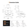 Newtral Ergonomic Chair with Footrest - Home Office Chair with Lumbar Support, 4D Armrest, Seat Depth & Height Adjustable - MAGICH-BP+LAPD-BLACK - 4 of 4