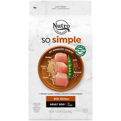 Nutro dog food serving size sale