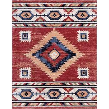 Well Woven Lizette Traditional Medallion Southwestern Area Rug