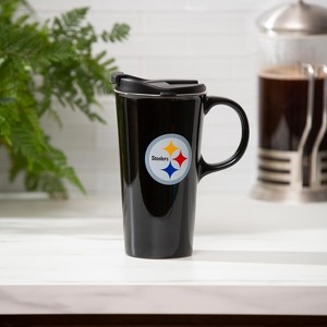Evergreen Pittsburgh Steelers, 17oz Boxed Travel Latte - 1 of 3
