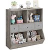 Garvee Kids Toy Storage Organizer with Storage Drawer, 3 Tier Kids Bookshelf and Bookcase, Suitable for Boys and Girls' Playroom/Bedroom, White - 3 of 4