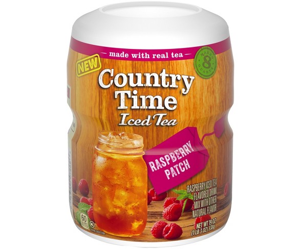 Country Time Iced Tea Raspberry Patch - 19.0oz Canister