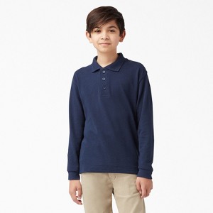 Dickies Kids' Piqué Long Sleeve Polo, 4-20 - 1 of 2