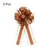 Unique Bargains Christmas Wedding Car Basket Gift Wrapping Big Pull Bow 5 Pcs - 3 of 4