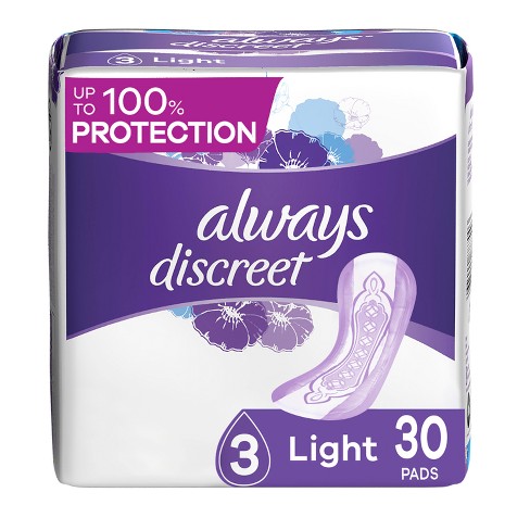 Always Discreet Incontinence Postpartum Incontinence Pads