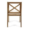 Sapphtopaz Wood Outdoor Dining Chairs Set of 2 Patio Chairs All Weather Use for Poolside, Garden, Backyard - 4 of 4