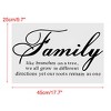 Unique Bargains Family Like Branch Quote Removable PVC Art Decals Home Office Decor Wall Sticker - image 2 of 4