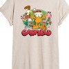 Women's - Garfield - Christmas Group Oversized Graphic T-Shirt - 2 of 4
