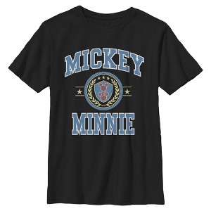 Boys Mickey & Friends Duo College Badge T Shirt - 1 of 4