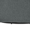 Swivel Hemp-Like Fabric Barrel Chair with 360-Degree Swivel and Reversible Seat Cushion for Living Room - 3 of 4