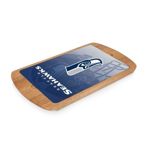 NFL Seattle Seahawks Parawood Billboard Glass Top Serving Tray - 1 of 3