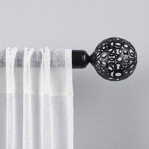 Globe 1 Curtain Rod And Coordinating Finial Set Exclusive Home