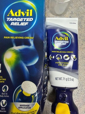 Advil Targeted Relief Pain Relieving Cream with Massage Applicator - 2 ...