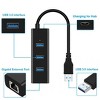 Sanoxy USB 3.0 Gigabit 1000Mbps Ethernet LAN RJ45 Network Adapter 3 Ports HUB - 2 of 4