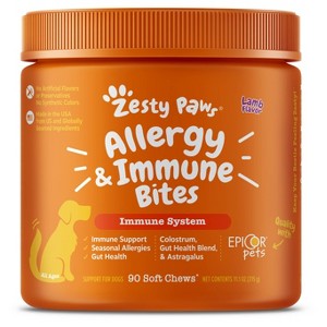 Zesty Paws Allergy Immune Soft Chews for Dogs - Lamb Flavor - 90ct - 1 of 4