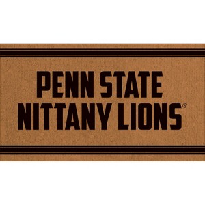 Evergreen Pennsylvania State University Logo Turf Mat, Brown- 28 x 16 Inches Indoor Outdoor Doormat - 1 of 1