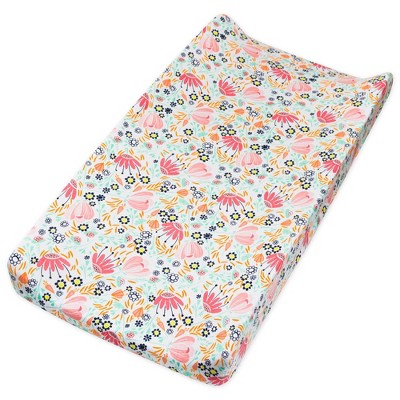 Honest Baby Organic Cotton Changing Pad Cover- Flower Power