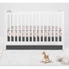 Bacati - Boys Basketball Muslin Orange Gray 3 pc Crib Bedding Set - image 3 of 4