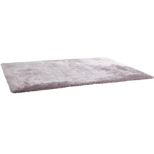 HomeRoots 8' X 11' Silver Shag Hand Tufted Area Rug - 1 of 4