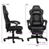 ELECWISH Racing Style High Back Computer Chair with Footrest Headrest and Lumbar Support - 2 of 4