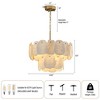 23-39"Modern Natural Marble Living Room Chandeliers - 2 of 4