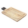 Decorative Mango Wood Trays Set Of 2 – Rustic Cutting Board Design – 1"H By Melrose - 3 of 3