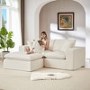 108'' Chenille Cloud Modular Sectional Sofas with High-Density Sponge Seat and Freely Combinable Design - 2 of 4