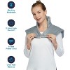 Heating Pad for Neck and Shoulders, 22"x19" Weighted Instant Heating Pads with 4 Heat Settings, Deeper Pain Relief, 2H Auto-Off Timer, Washable - 2 of 4