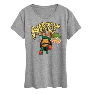 Women's - Teenage Mutant Ninja Turtles - Michelangelo AKA Mikey Short Sleeve Graphic T-Shirt - 1 of 4