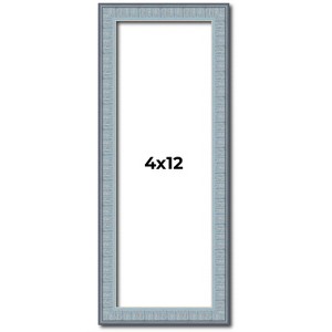 PosterPalooza | Panoramic Textured Blue Picture Frame - UV Acrylic, Foam Board Backing, Hanging Hardware - 1 of 4