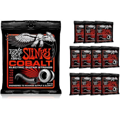 Ernie Ball 2715 Cobalt Skinny Top Heavy Bottom Electric Guitar Strings - Buy 10, Get 2 FREE