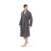 Linum Home Textiles 100% Turkish Cotton Embroidered ''Mr.'' Terry Bathrobe - 2 of 3