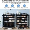 5-Tier Shoe Storage Cabinet with Glass Doors, Shoe Organizer Cabinet for Entryway, Living Room, Hallway - 4 of 4