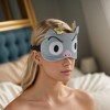 Unique Bargains Soft Sleep Mask Cute Expression Gray 1 Pc - 2 of 4