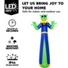 Joyfy 12 FT Giant Halloween Inflatable Outdoor Decoration, Alien Wizard Ghosts with LEDs for Halloween Indoor Outdoor Yard Lawn Garden Decoration - 2 of 4