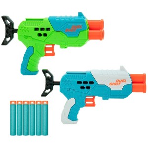 Air Warriors: Duel Shot 2 Pack Dart Blasters with 6 Accu-Blast Darts, Ages 6+ - 1 of 4