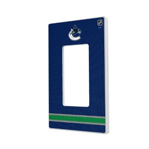 NHL Western Conference Teams Stripe Hidden-Screw Light Switch Plate for Single Rocker - 1 of 4