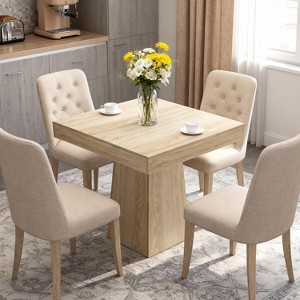 Square Dining Table for 4,31.5" Farmhouse Dinner Table,Small Dining Room Tables,Table Only - 1 of 4