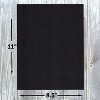 Hamilco Colored Cardstock Scrapbook Paper 8.5x11 Linen Textured Color Card Stock Paper Black 80 lb Cover 50 Pack - 3 of 4