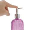 Unique Bargains Durable Vertical Stripes Soap Dispenser 13.53oz 1 Pc - 3 of 4