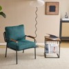 Karl Home Green Modern Accent Chair Armchair For Living Room,Bedroom - 3 of 4