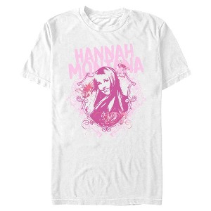 Mens Hannah Montana Pink Emblem Star T Shirt - 1 of 4