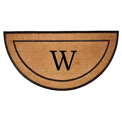 Calloway Mills 106573672W The General Monogram Doormat, 24" x 36", Letter W