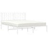 vidaXL Metal Bed Frame with Headboard White 59.1 in.x78.7 in. - 3 of 4