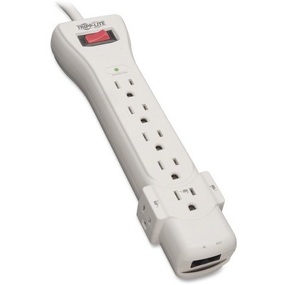  Tripp Lite Surge Protector Power Strip 120V 7 Outlet RJ11 6' Cord 1080 Joules - 7 x NEMA 5-15R - 1800 VA - 1080 J - 120 V AC Input - 120 V AC Output 