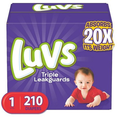 Luvs Disposable Diapers Giant Pack - Size 1 (210ct)