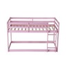 YOOCOZZ Twin over Twin Solid Rubber Wooden Floor Bunk Bed with Ladder - 3 of 4