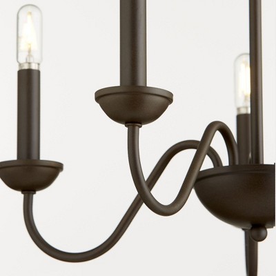 Elegant Bronze 5-Light Traditional Candle Chandelier