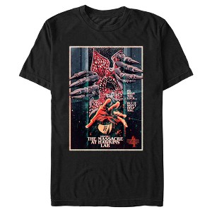 Men's Stranger Things Retro Massacre At Hawkins Lab T-Shirt - 1 of 4