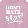 Women's - Instant Message - Don't Hate Tailgate Graphic Racerback Tank - 2 of 4